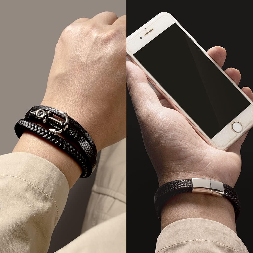 Juego de regalo de pulseras "Para mi hombre, mi ancla"