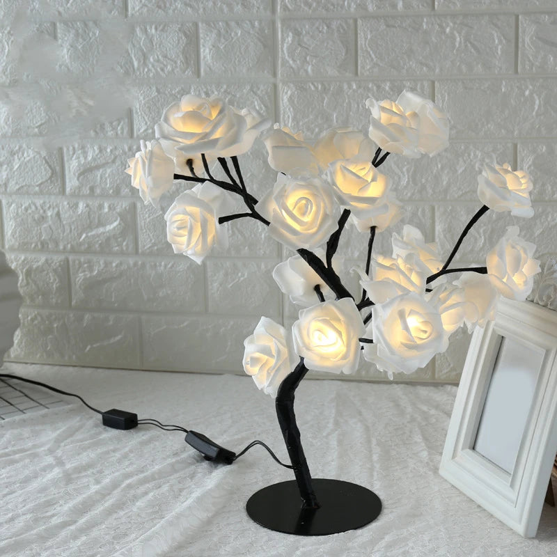Lámpara de rosas para parejas - 24 LED