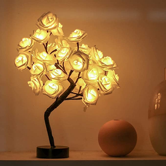 Lámpara de rosas para parejas - 24 LED