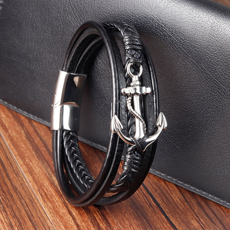 Juego de regalo de pulseras "Para mi hombre, mi ancla"