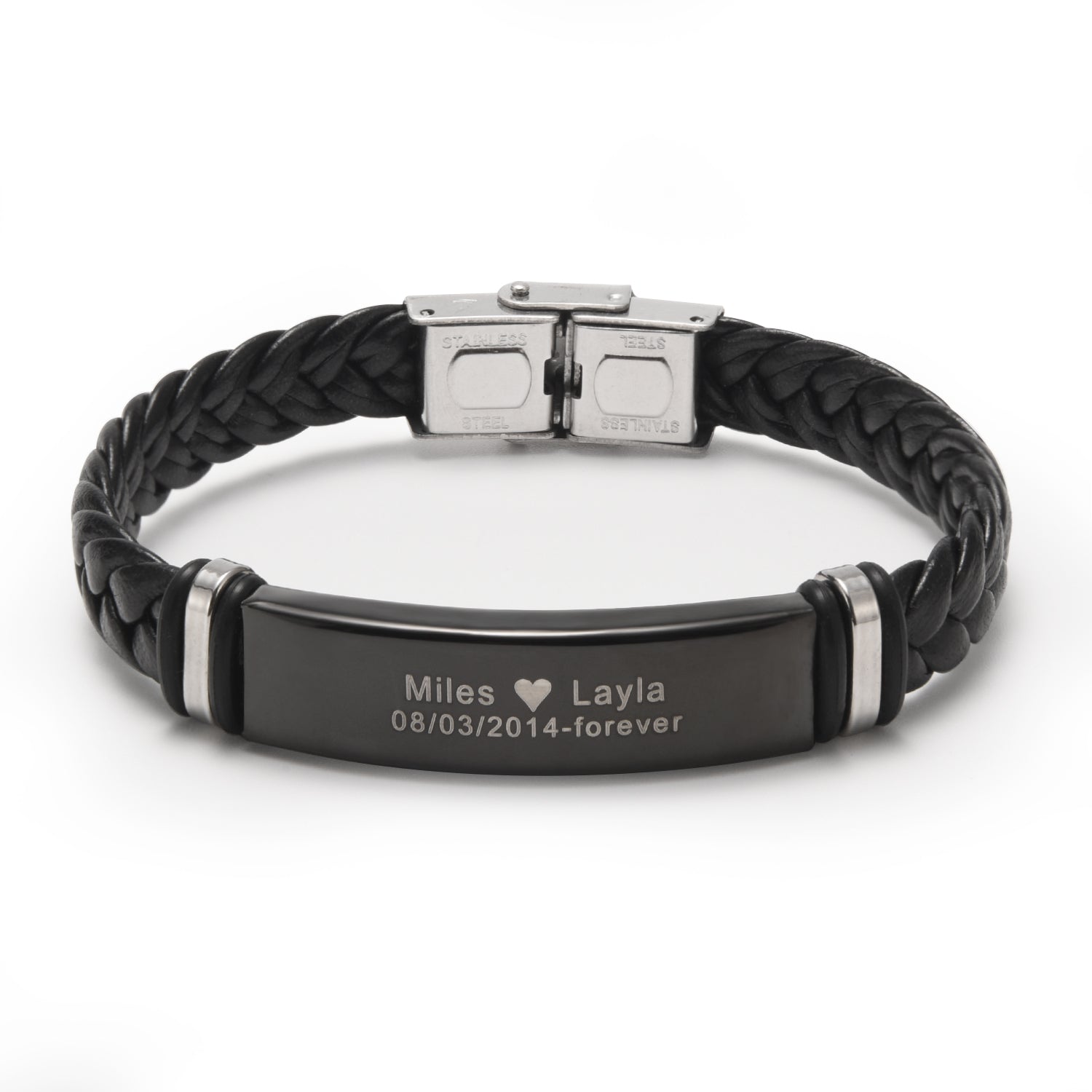 Juego de regalo de pulsera personalizada Forever Love