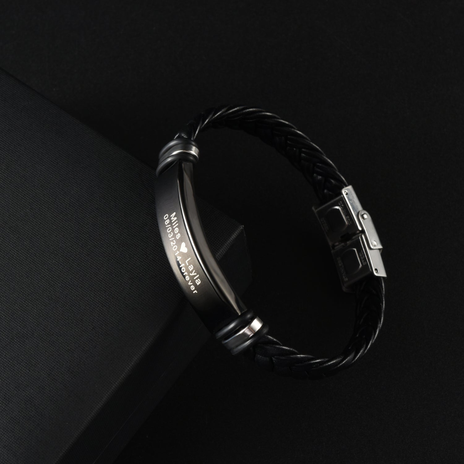Juego de regalo de pulsera personalizada Forever Love