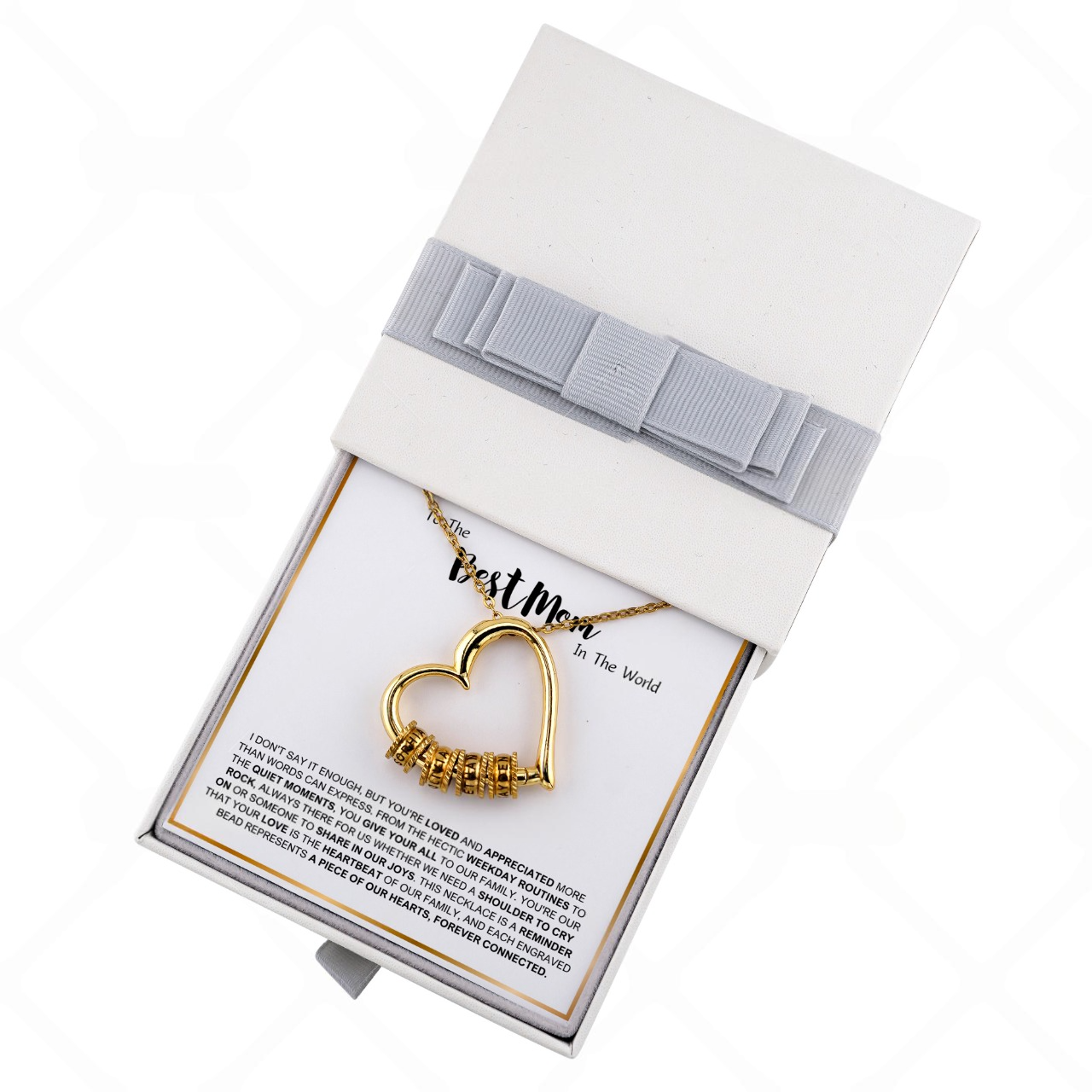 Juego de regalo con colgante personalizado "Amor de familia"