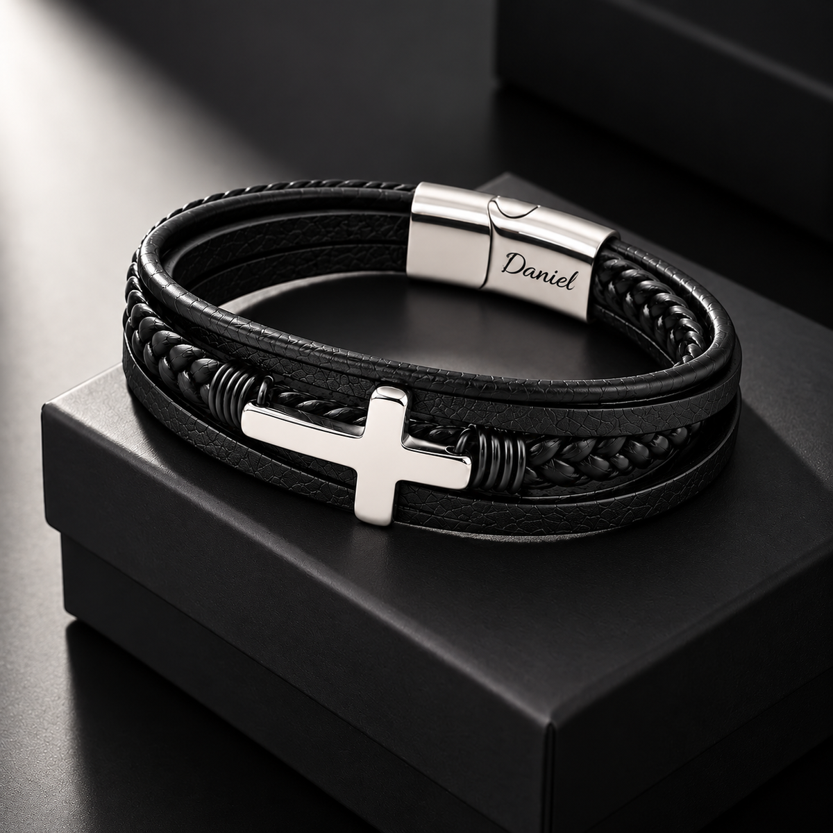 Grandson's Eternal Guardian Faith Bracelet