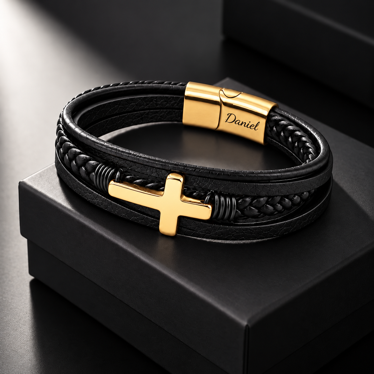 Grandson's Eternal Guardian Faith Bracelet