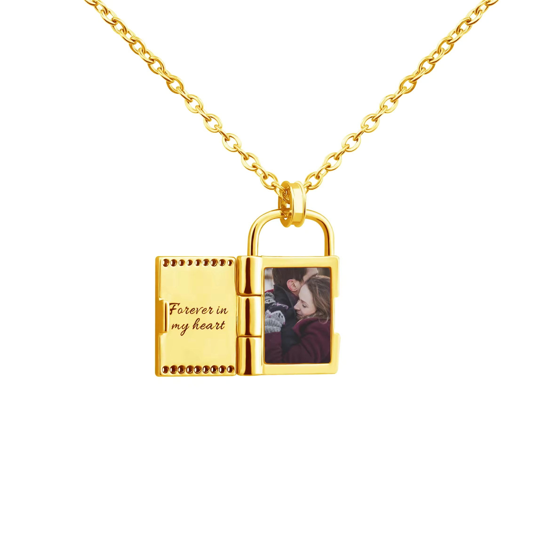 Collar Love Locked: con foto personalizada y caja LED de lujo