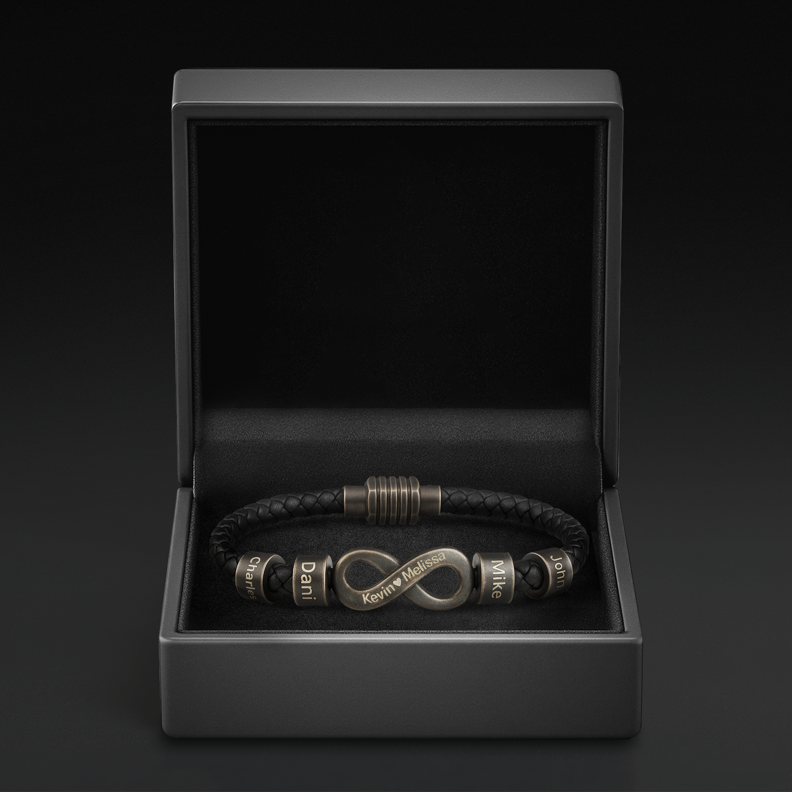 Infinity Name Bracelet - For the Man Who Holds Us Together