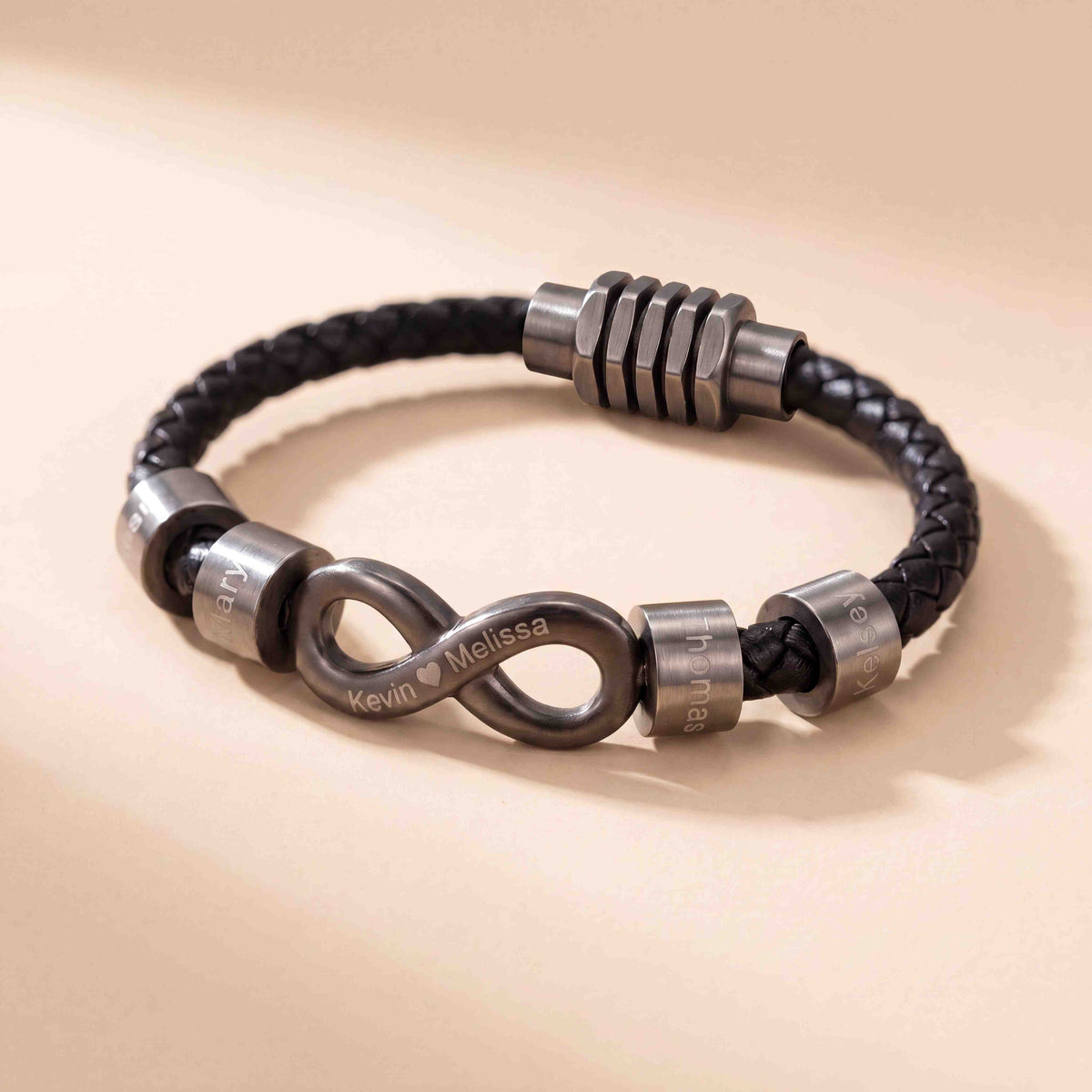 Infinity Name Bracelet - For the Man Who Holds Us Together