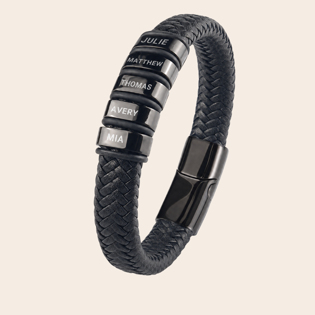 Personalized Leather Style Bracelet