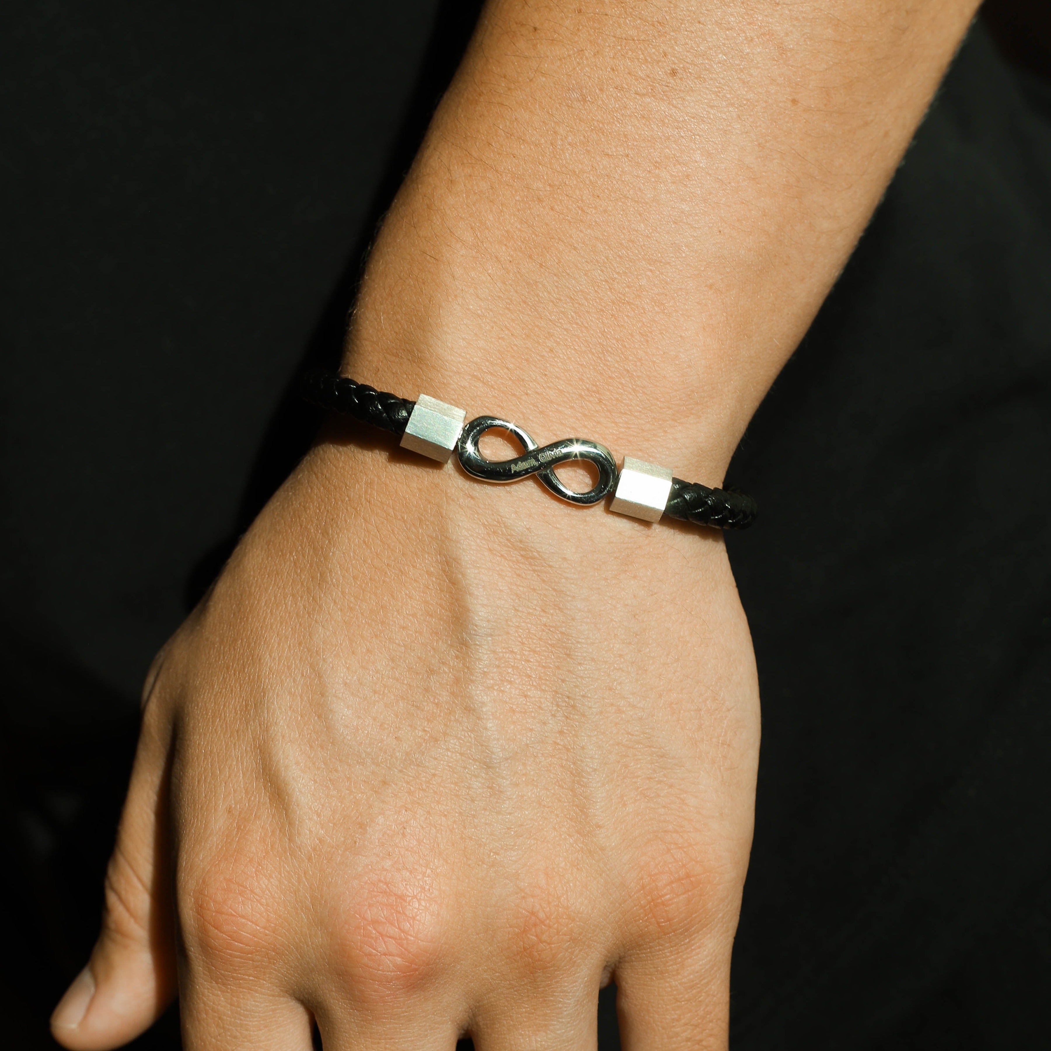 Pulsera personalizada "Para mi hombre" con infinito