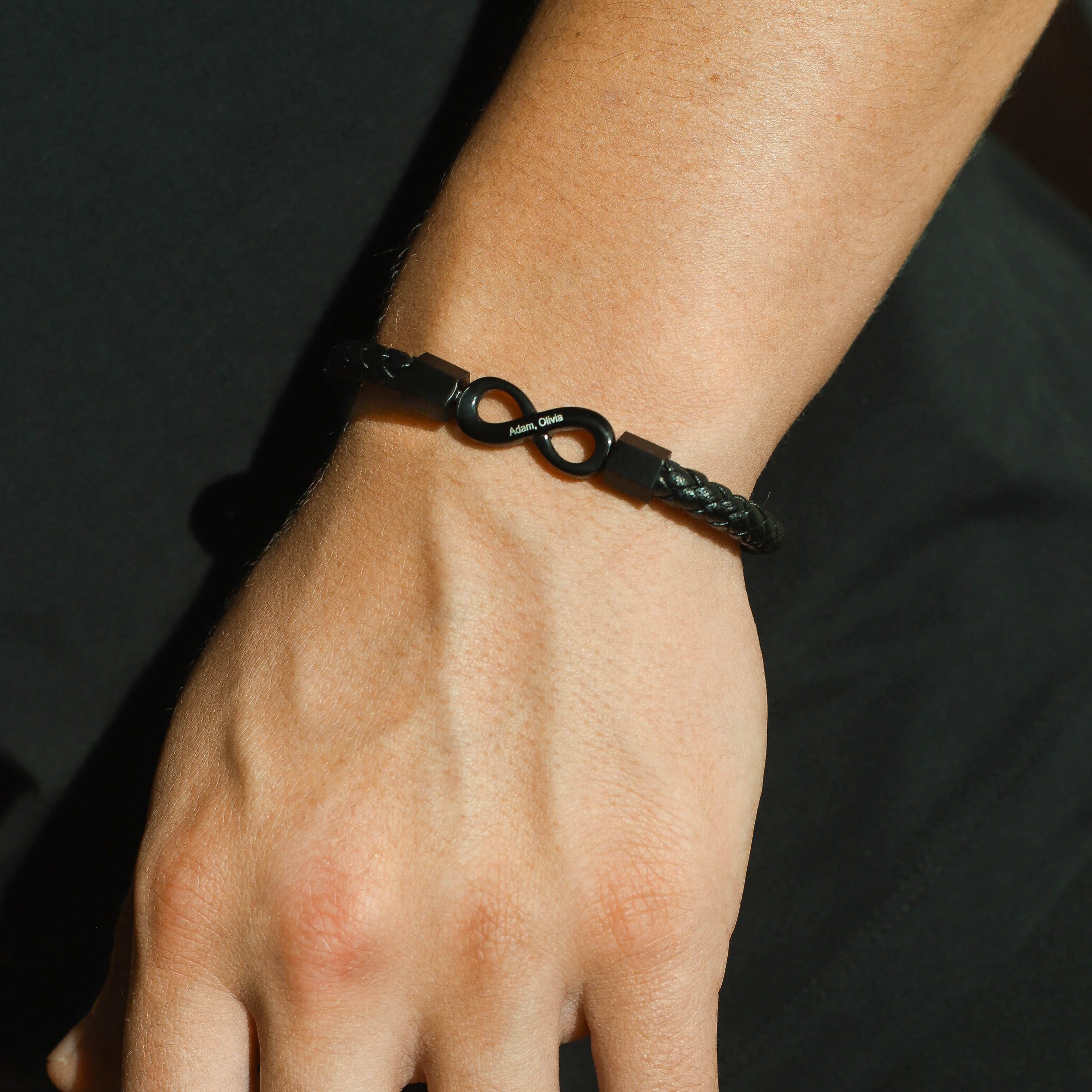 Pulsera personalizada "Para mi hombre" con infinito