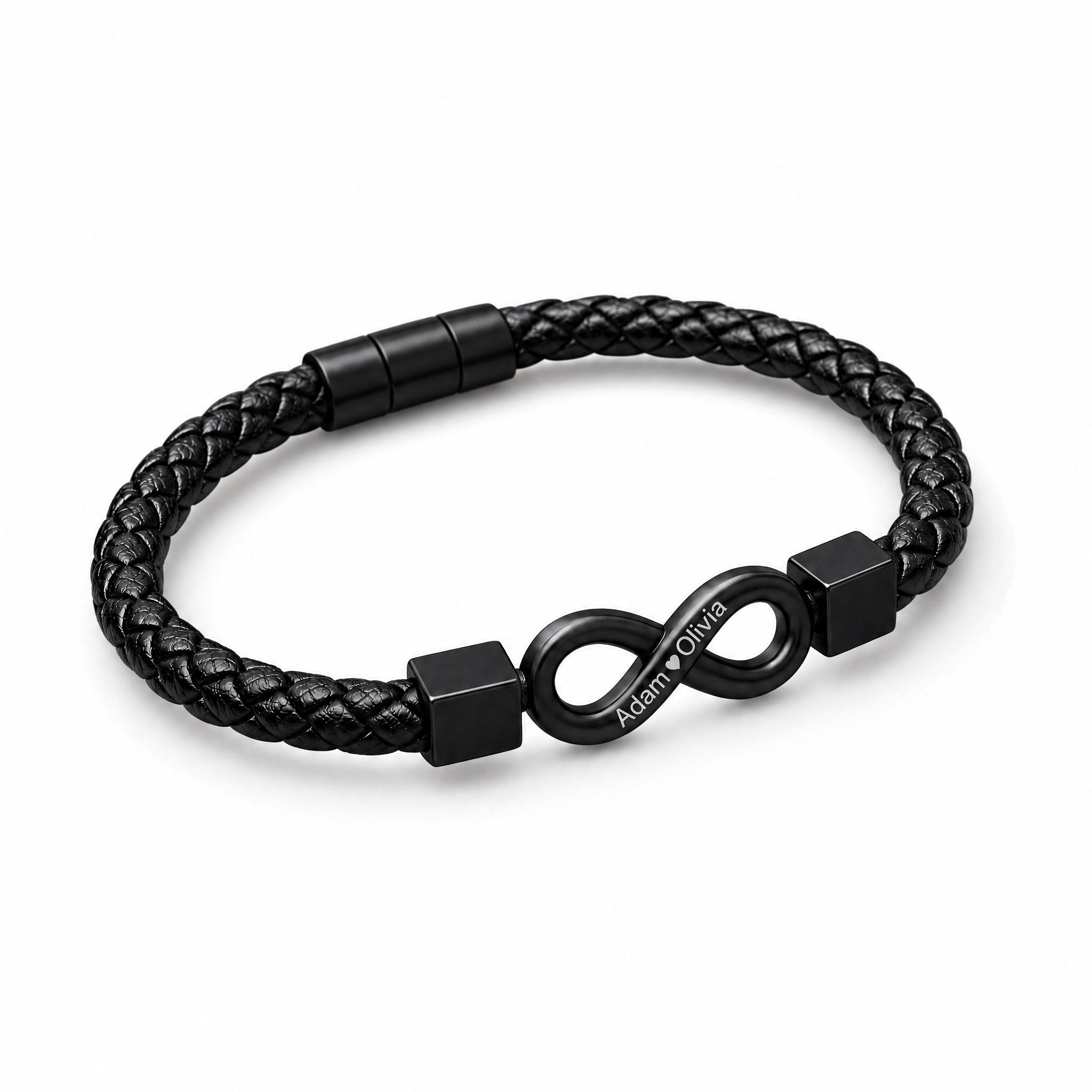 "Para mi hombre": pulsera personalizada con el infinito