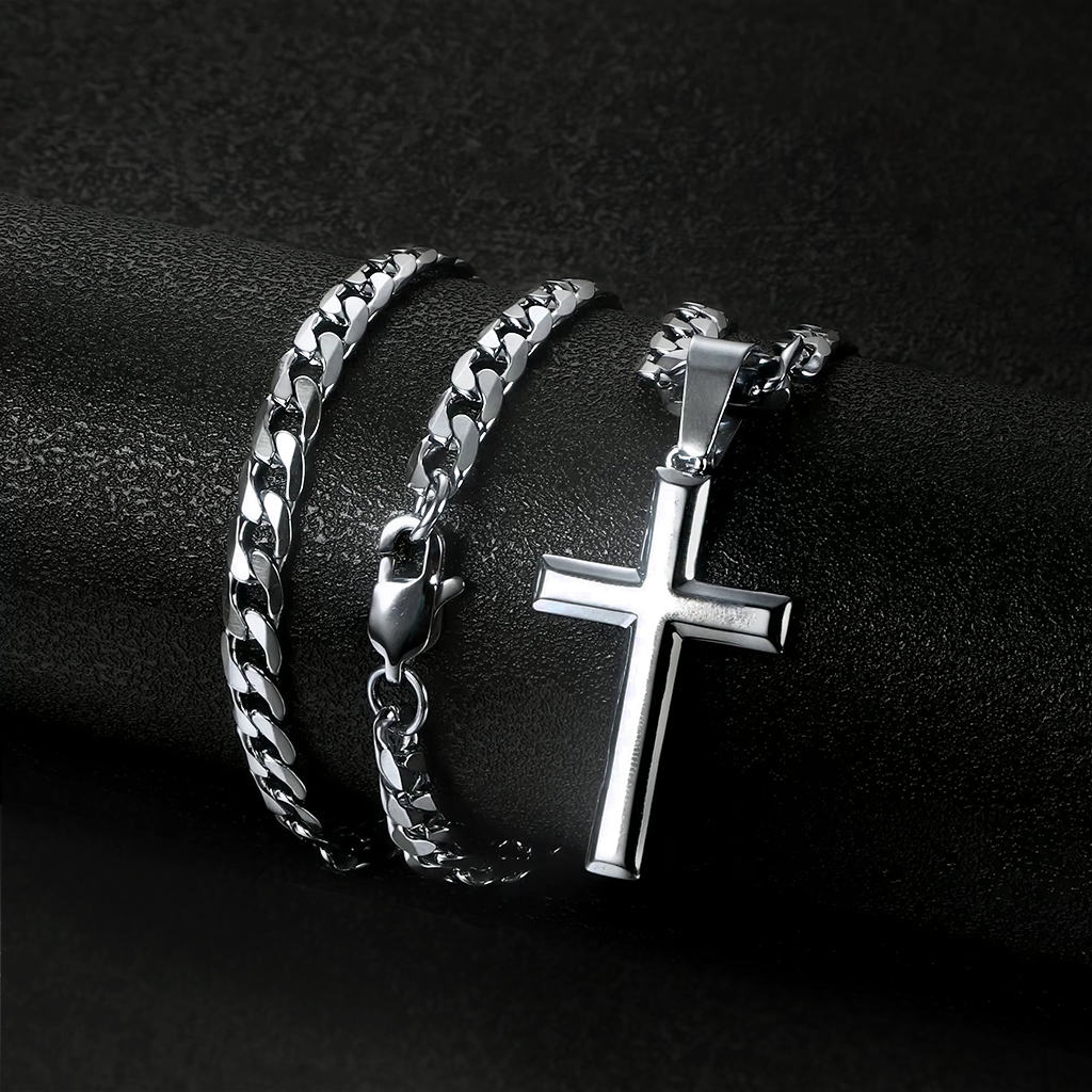 Never Alone – Cross Necklace for Him