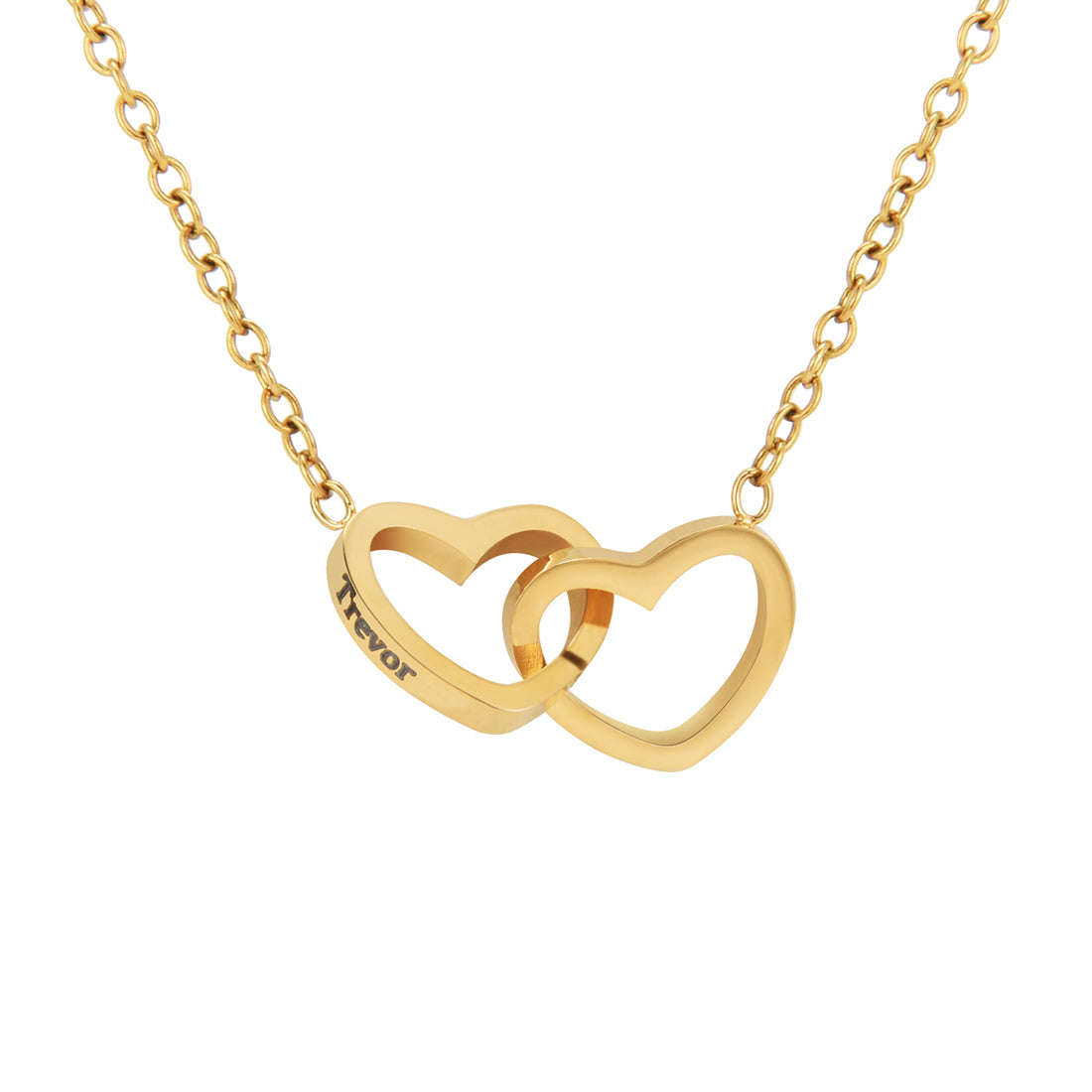 Conjunto de regalo de collar personalizado "Corazones juntos por siempre"