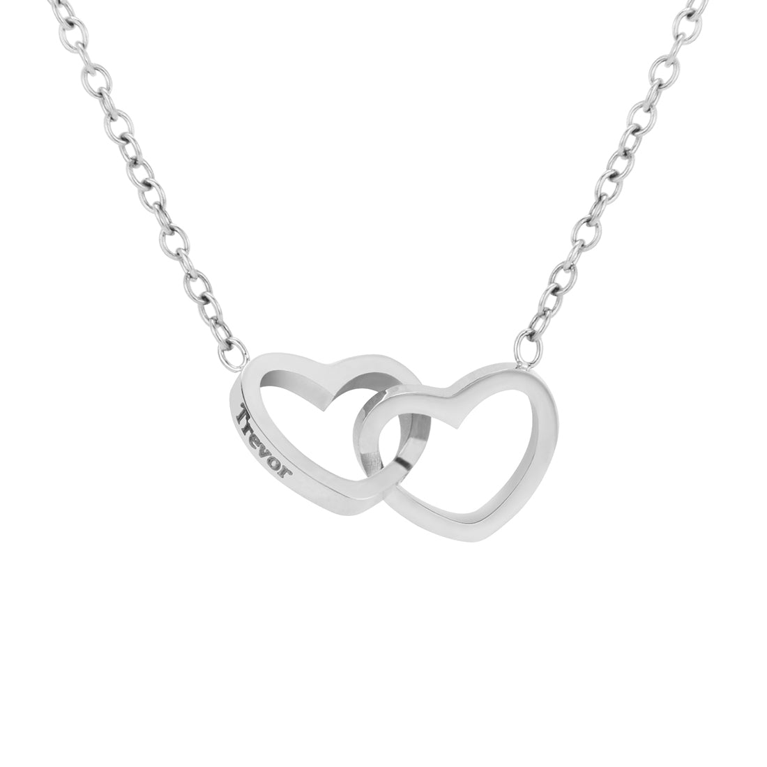 Conjunto de regalo de collar personalizado "Corazones juntos por siempre"