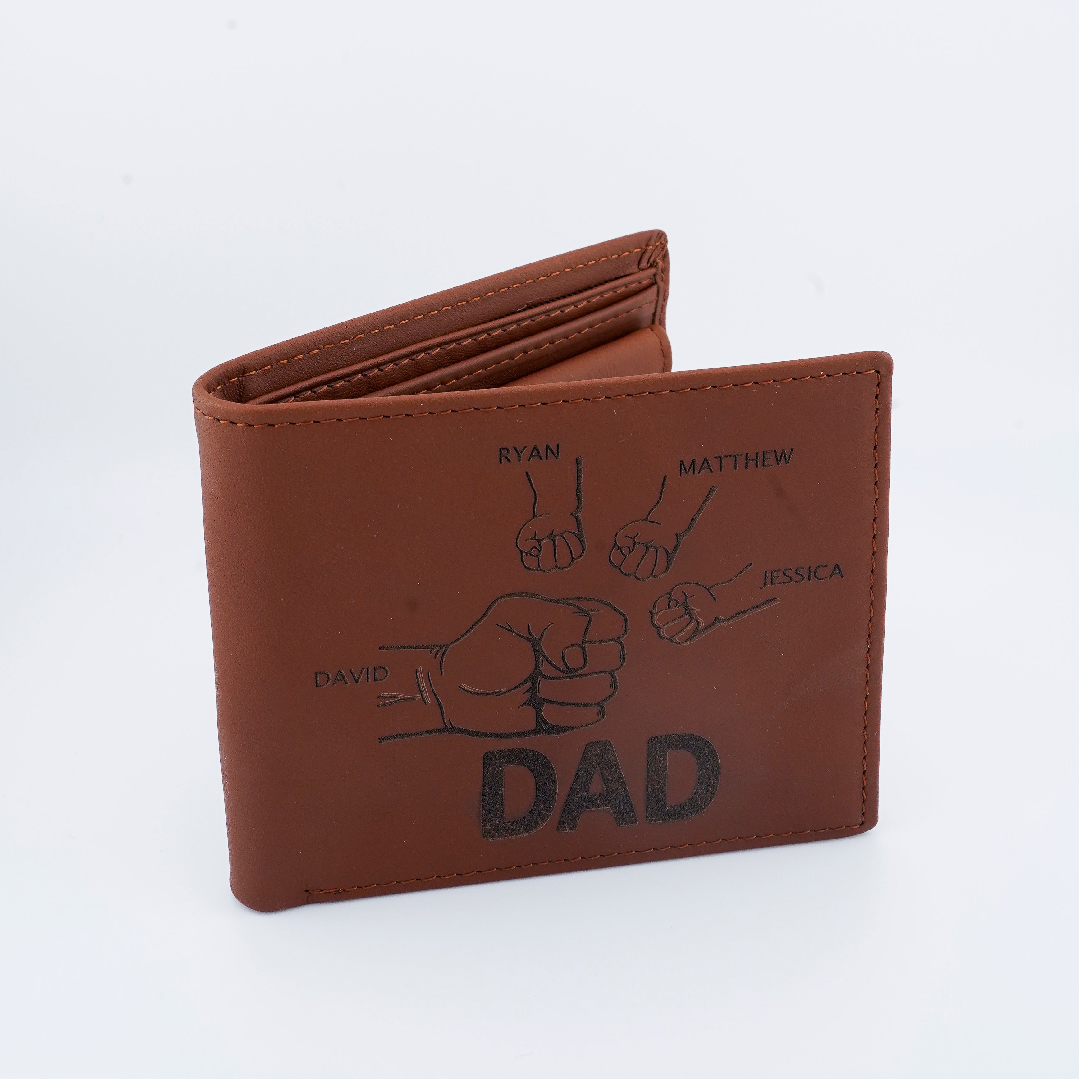 Billetera con forma de puño para papá
