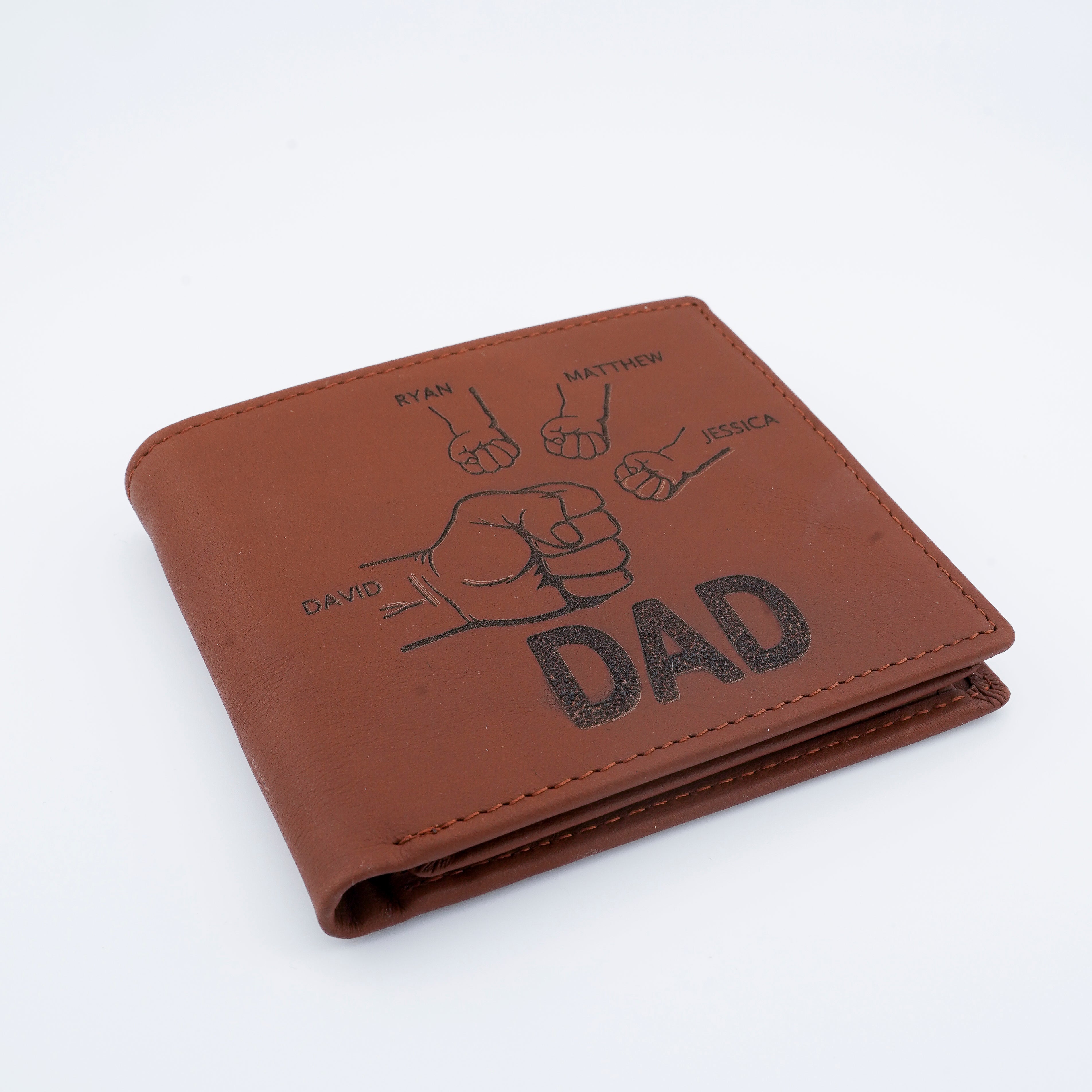 Billetera con forma de puño para papá