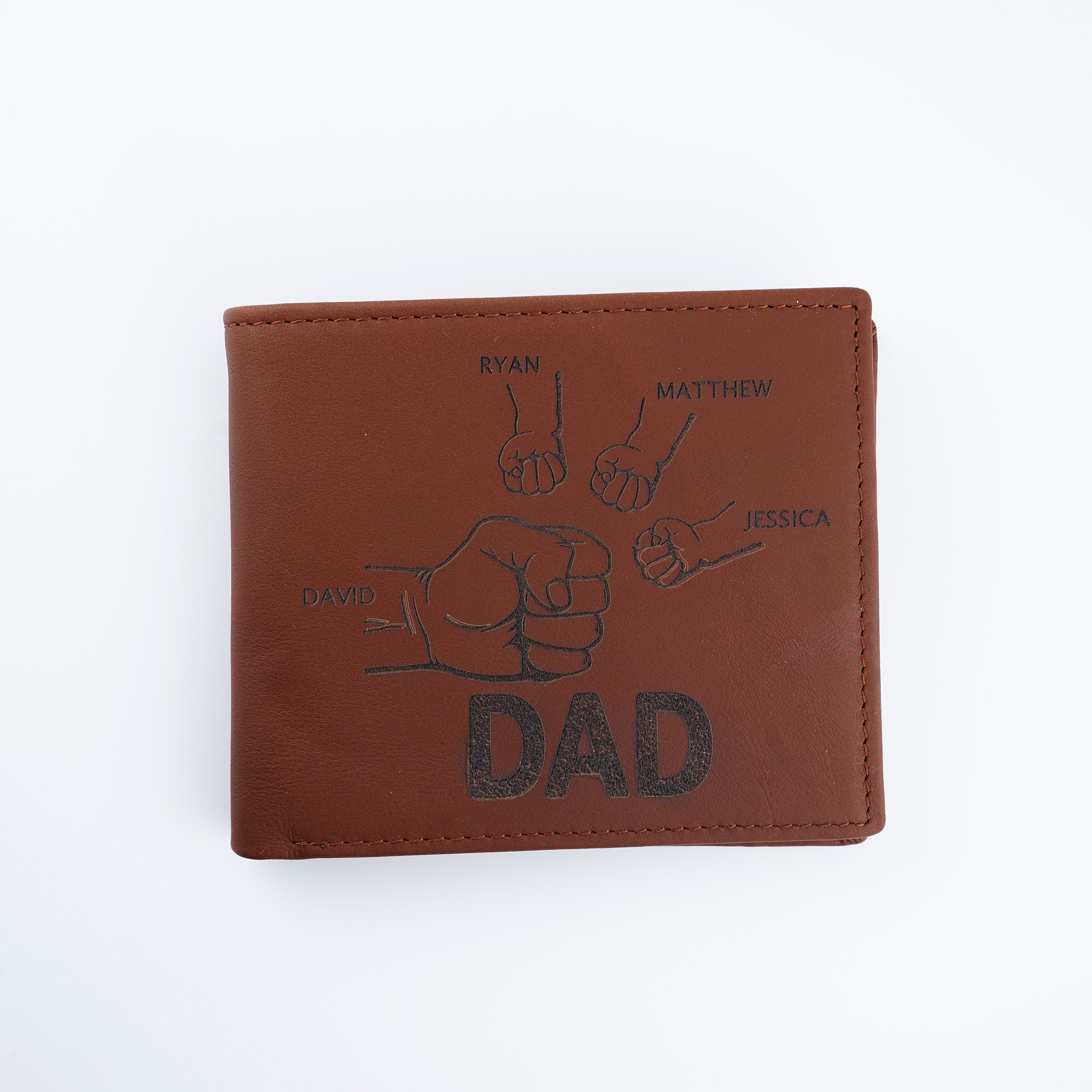 Billetera con forma de puño para papá