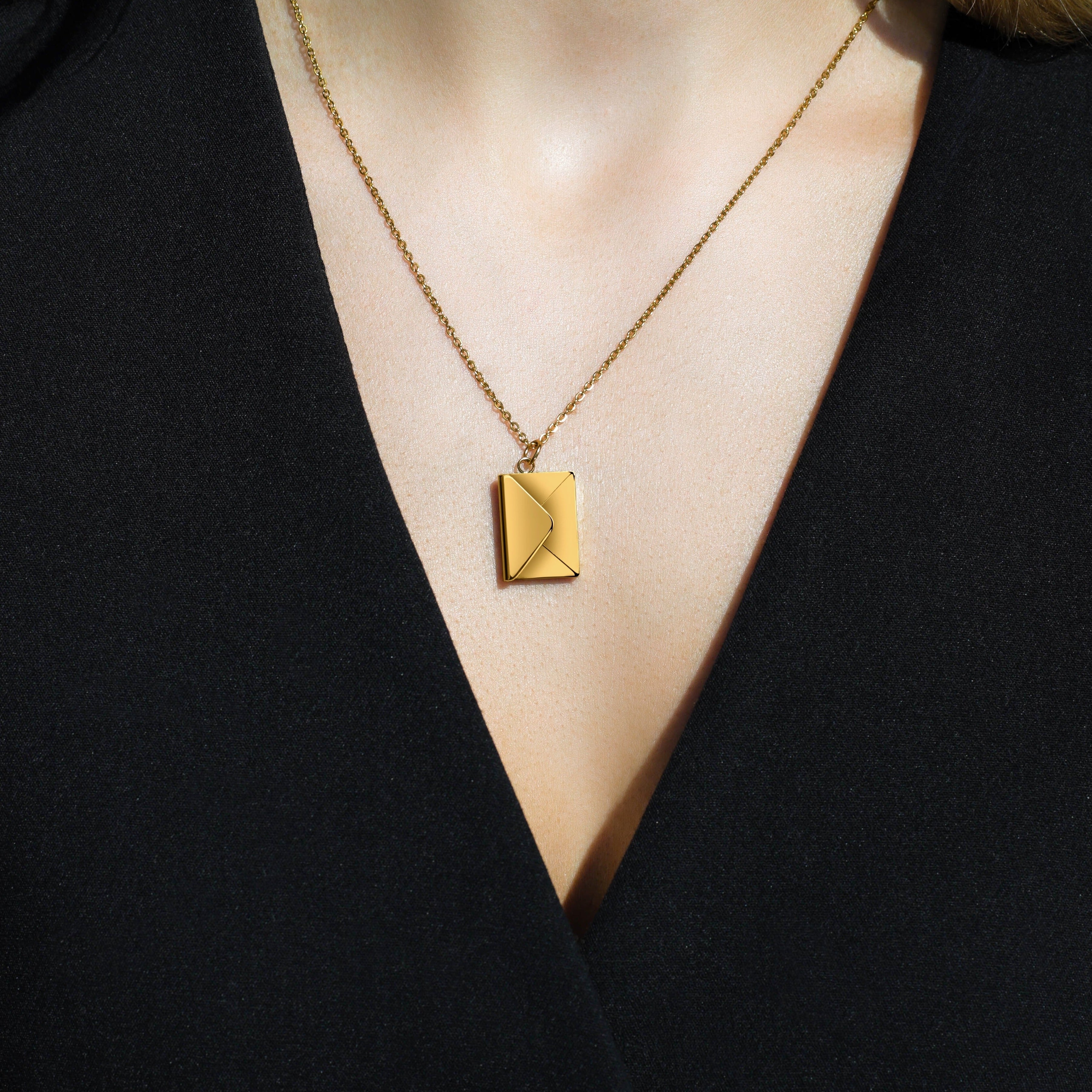 Collar con carta de amor de madre - Set de regalo de rosa eterna
