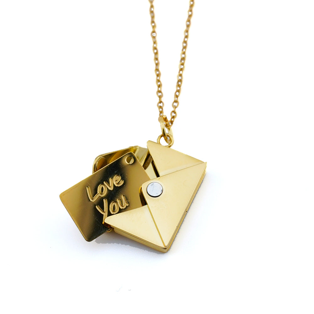 Conjunto de regalo con collar "Carta de amor"