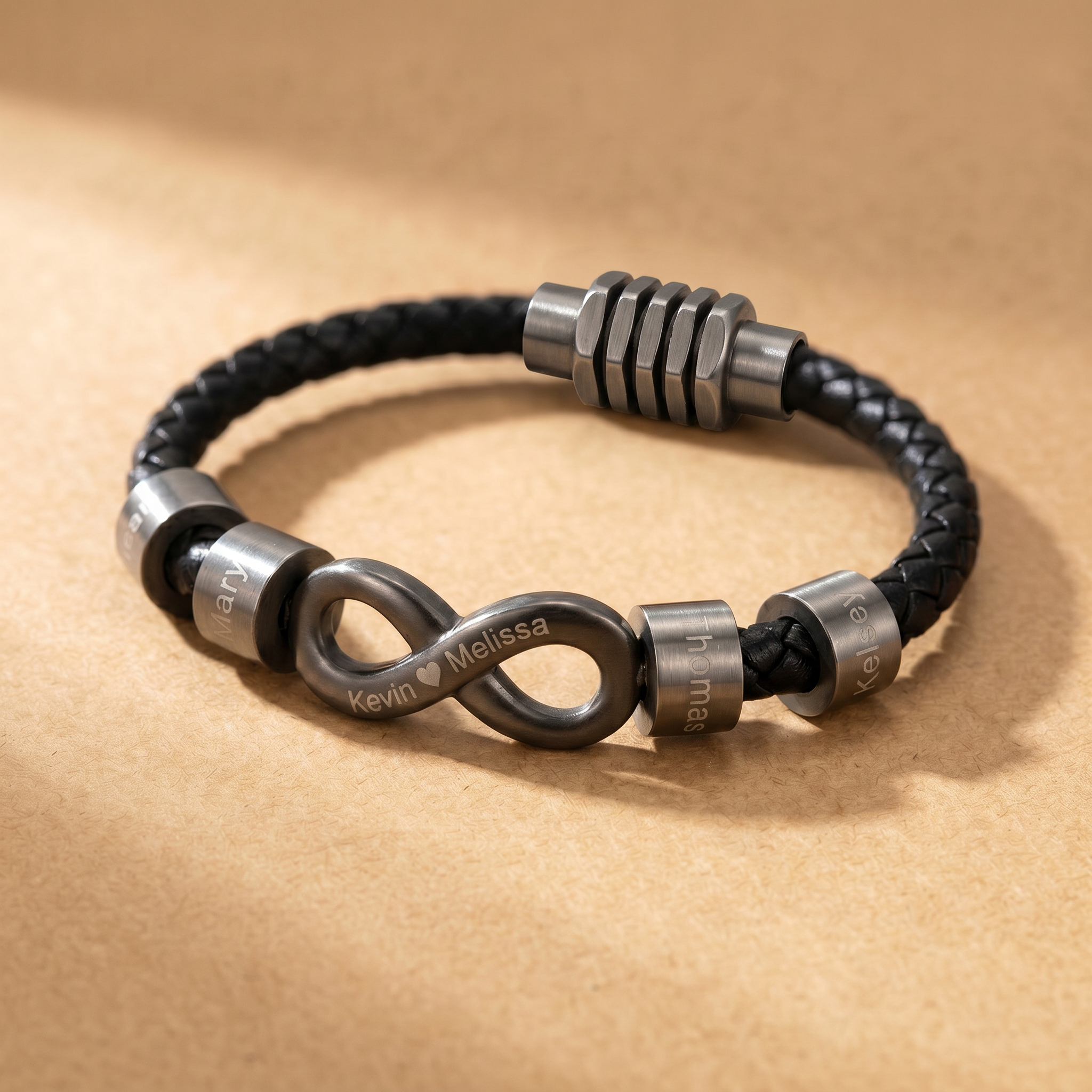 Infinity Name Bracelet - For the Man Who Holds Us Together