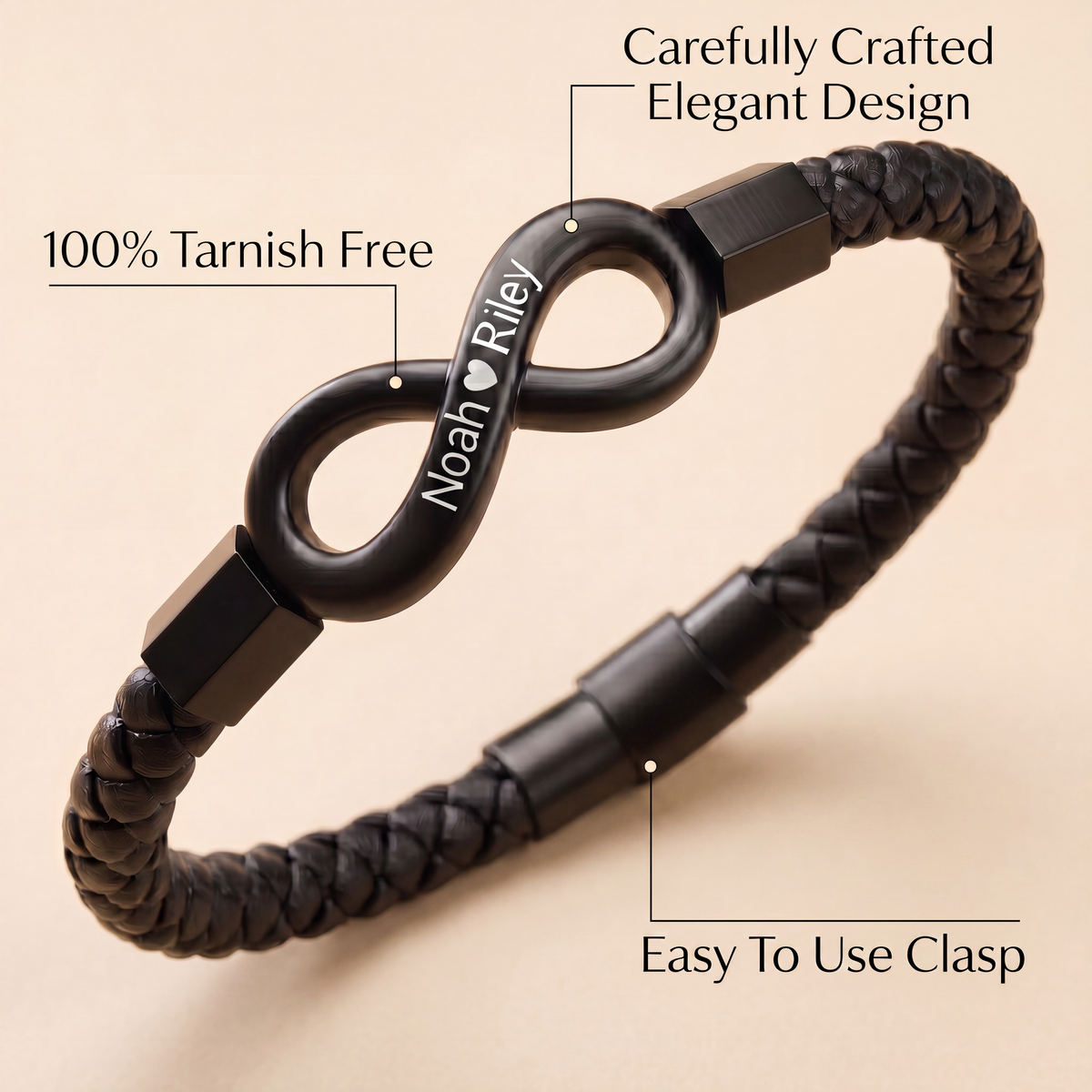 "To My Man" - Infinity Personalized Bracelet