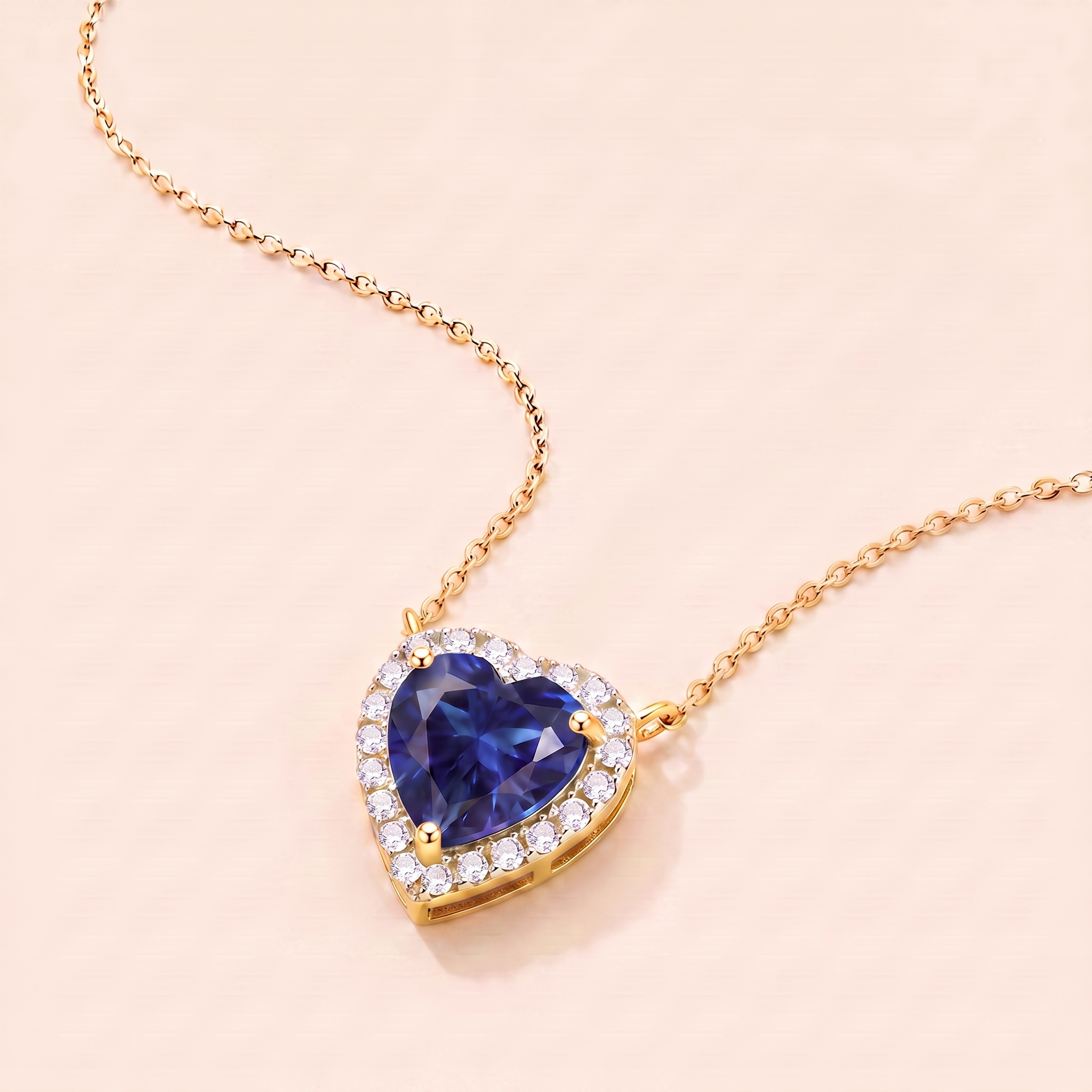 To My Wife – Birthstone Heart Pendant Necklace