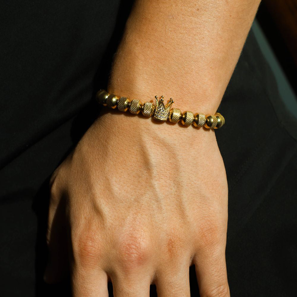 Conjunto de regalo de pulseras "Para mi hombre: endereza tu corona"