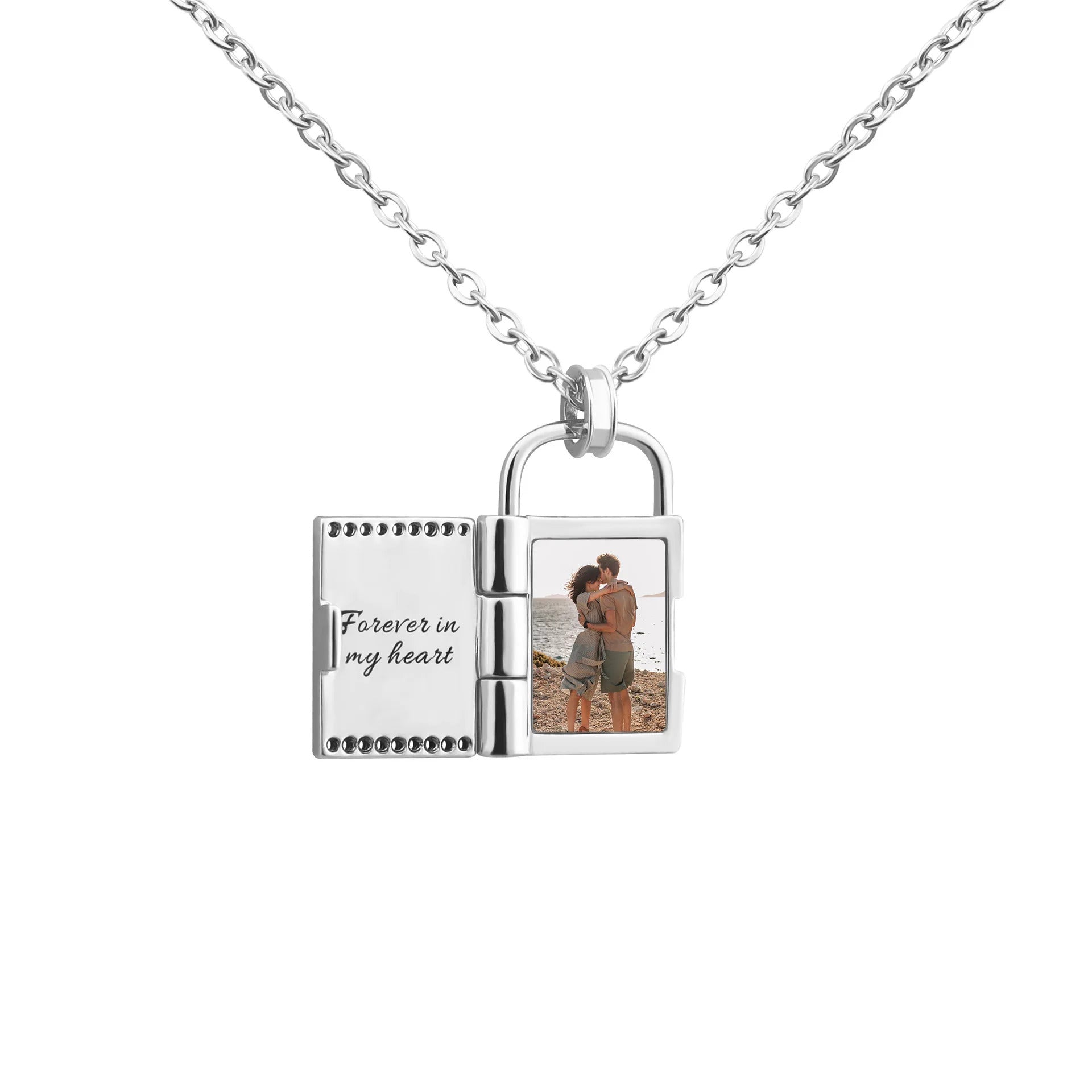 Collar Love Locked: con foto personalizada y caja LED de lujo