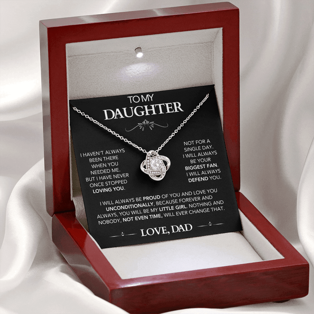Always With You – Daughter Love Knot Necklace
