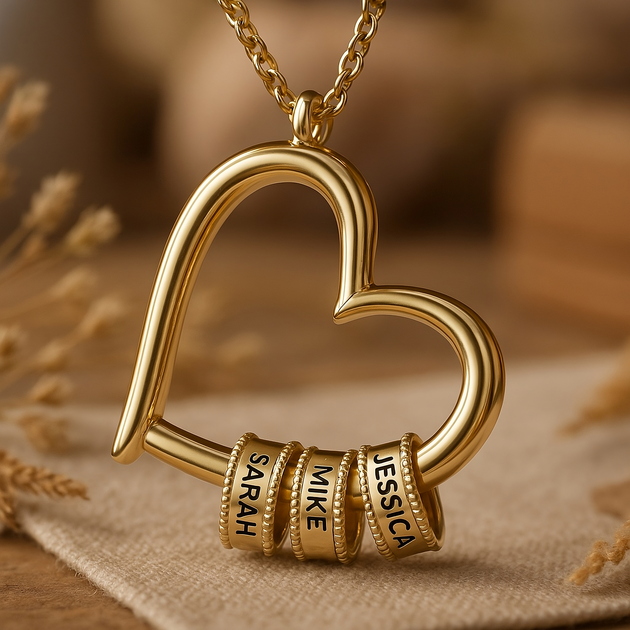 "Heart of the Family" Necklace with Luxury LED Gift Box