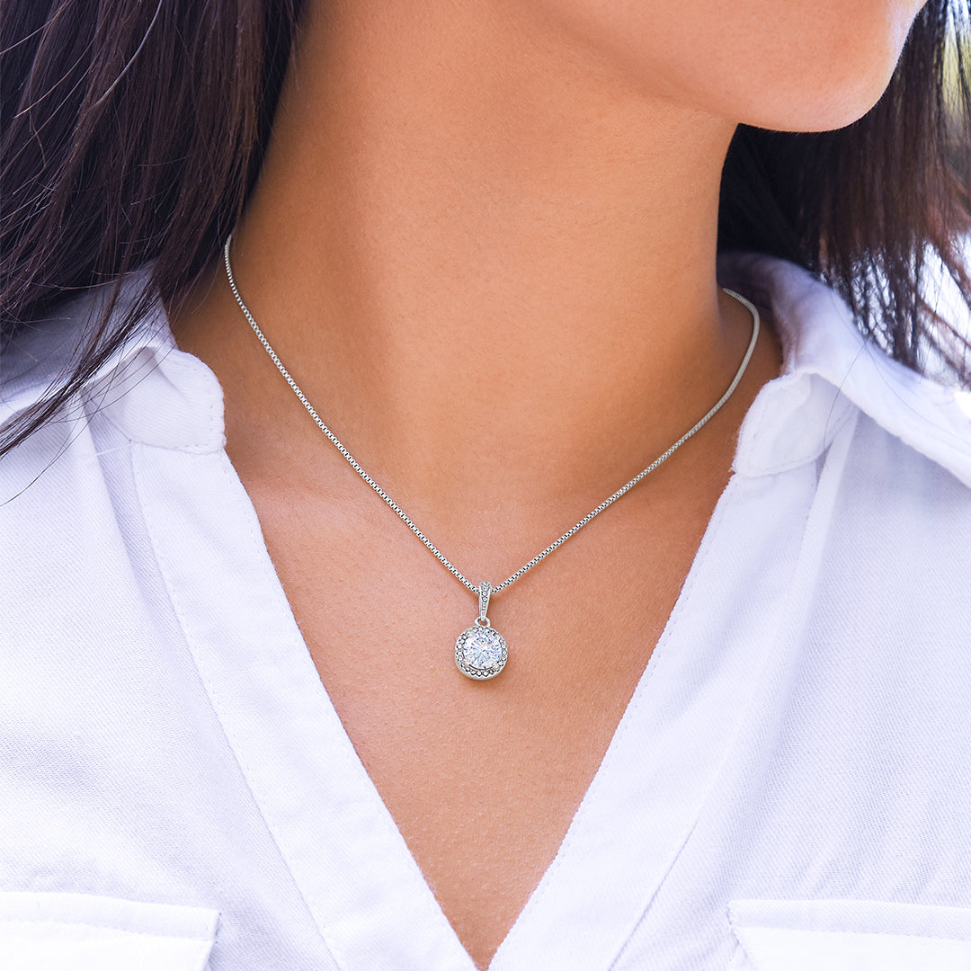 To My Soulmate, "My Life, Love & Best Friend" Sparkling Pendant
