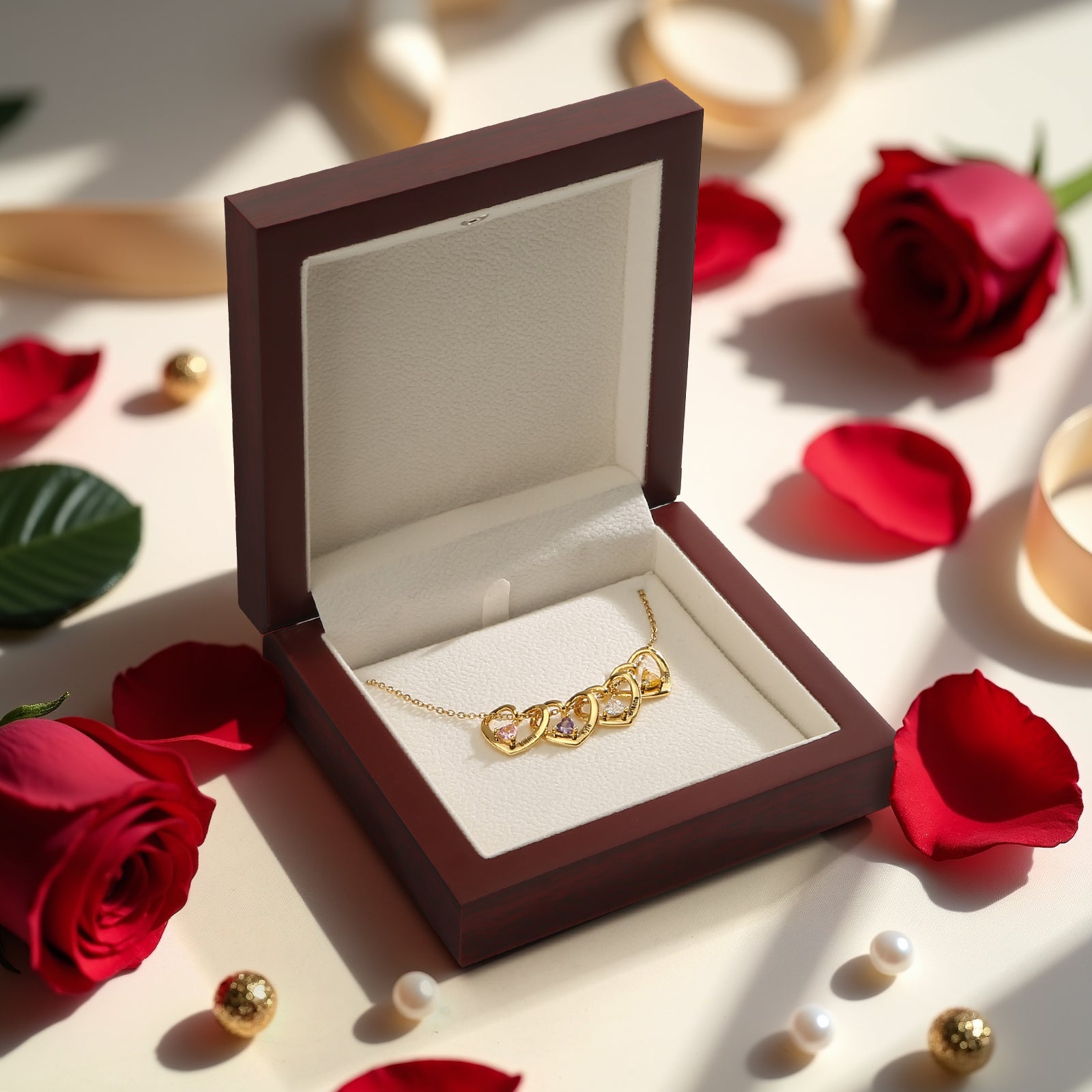 "Heart of the Family" - Personalized Birthstone Necklace