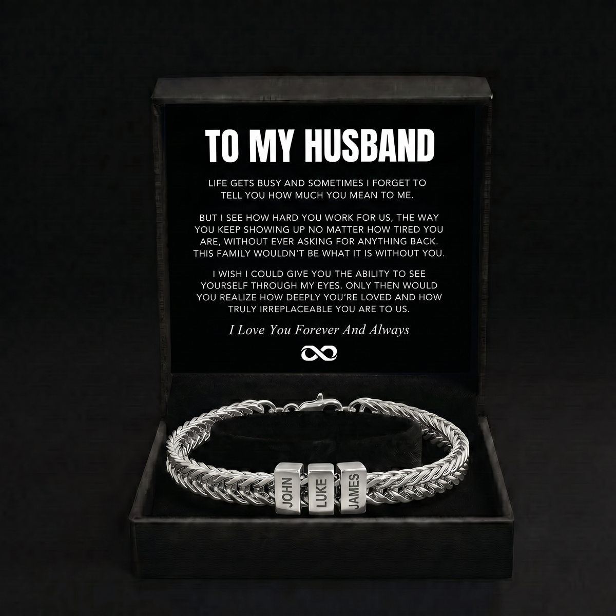 Family Name Bracelet - For the Man Who Holds Us Together