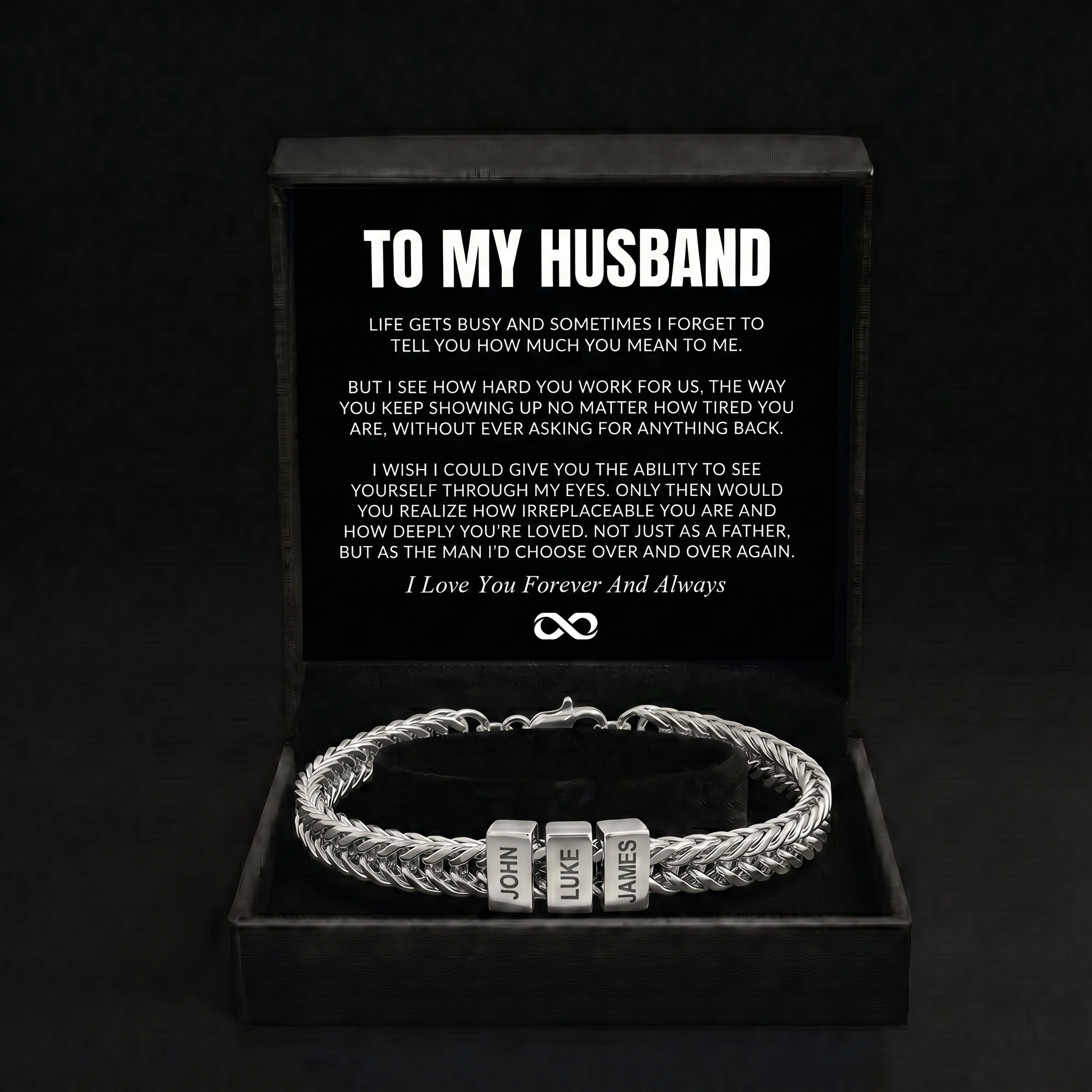 Family Name Bracelet - For the Man Who Holds Us Together