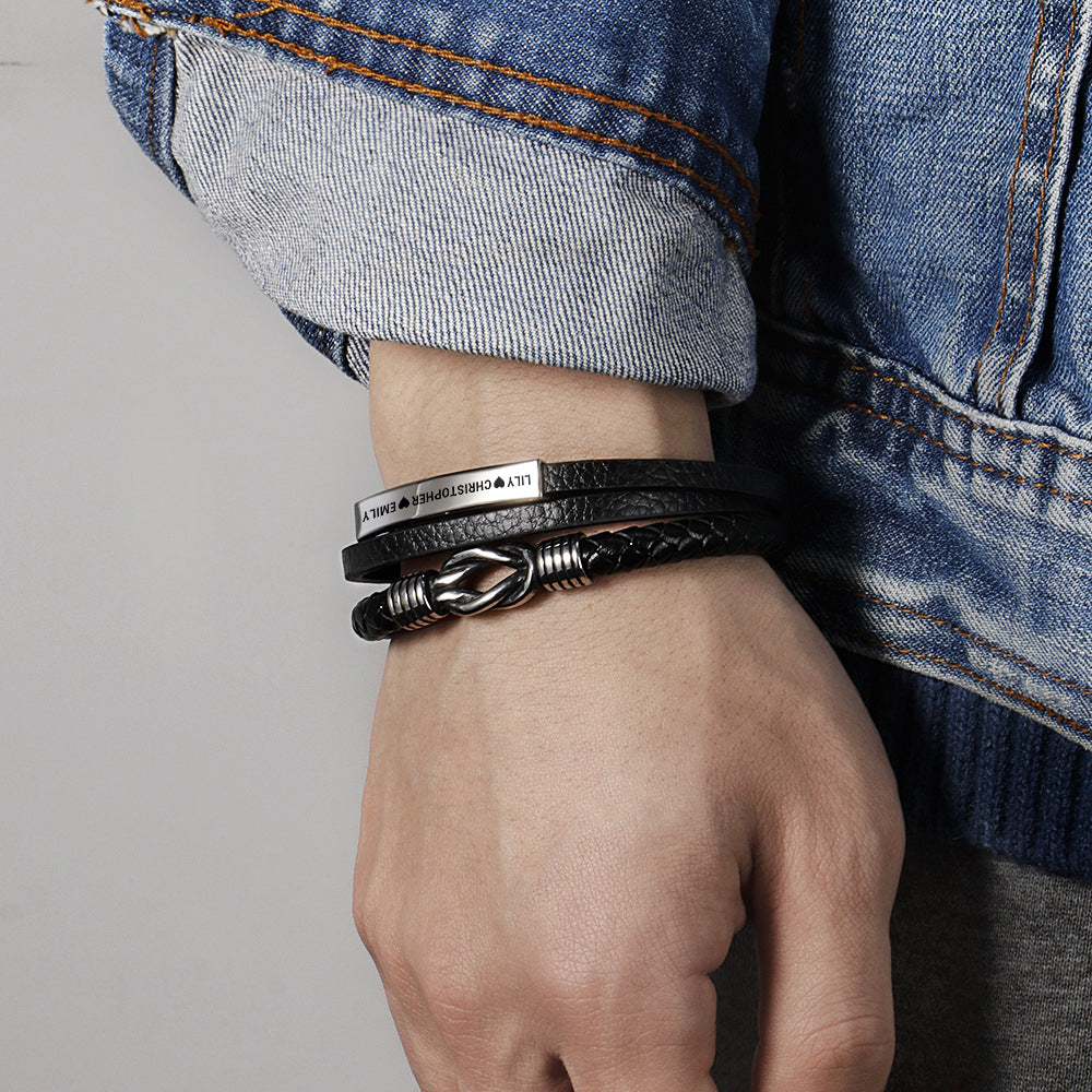 Forever Linked Engraved Bracelet