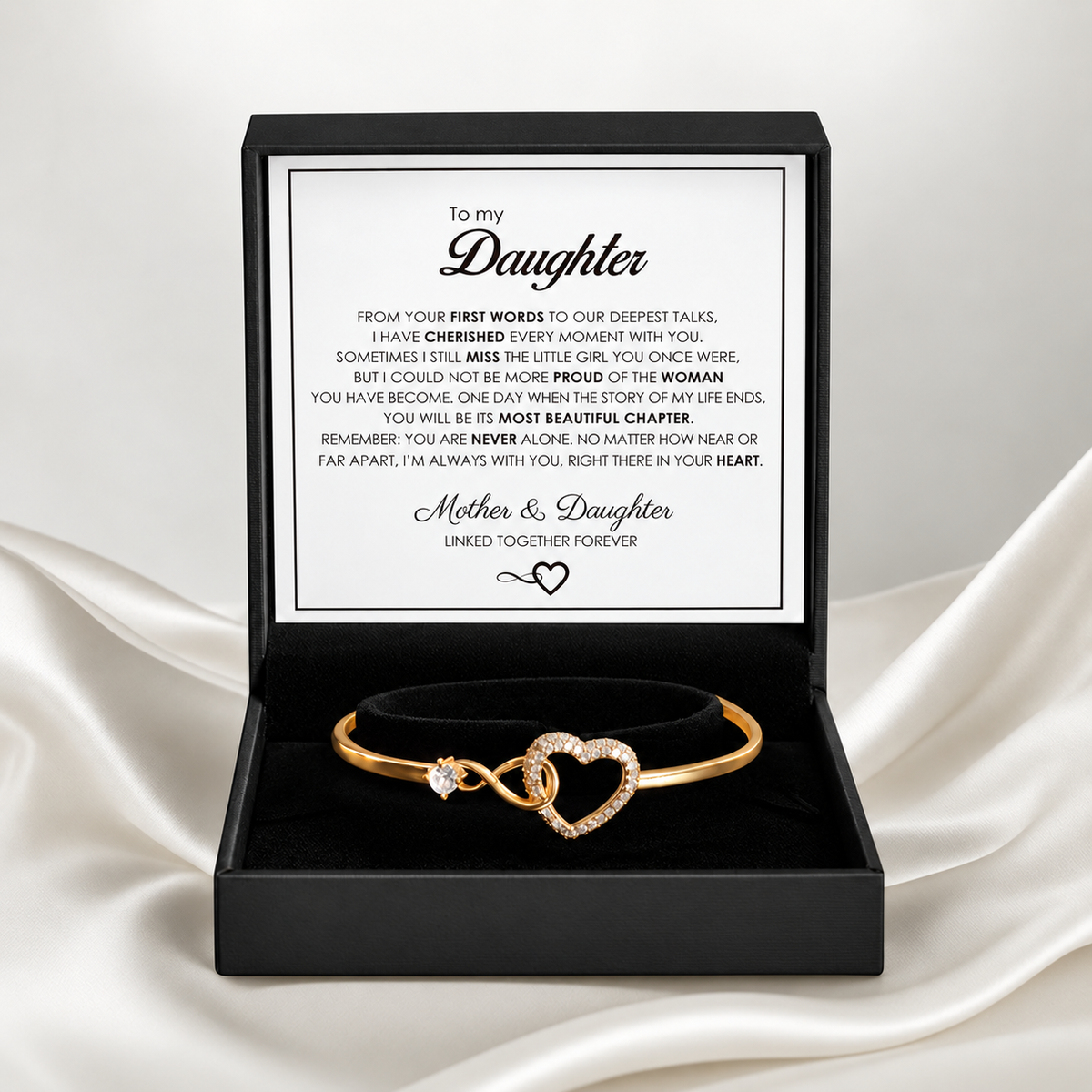 "To My Daughter" Forever Connected Bracelet