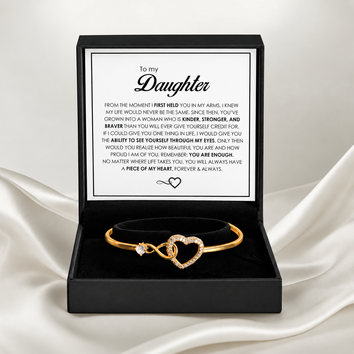 "To My Daughter" Forever Connected Bracelet