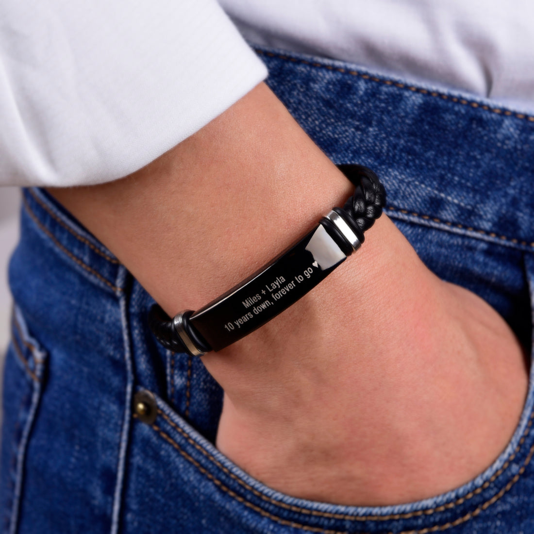 Juego de regalo de pulseras personalizadas "Forever To Go"