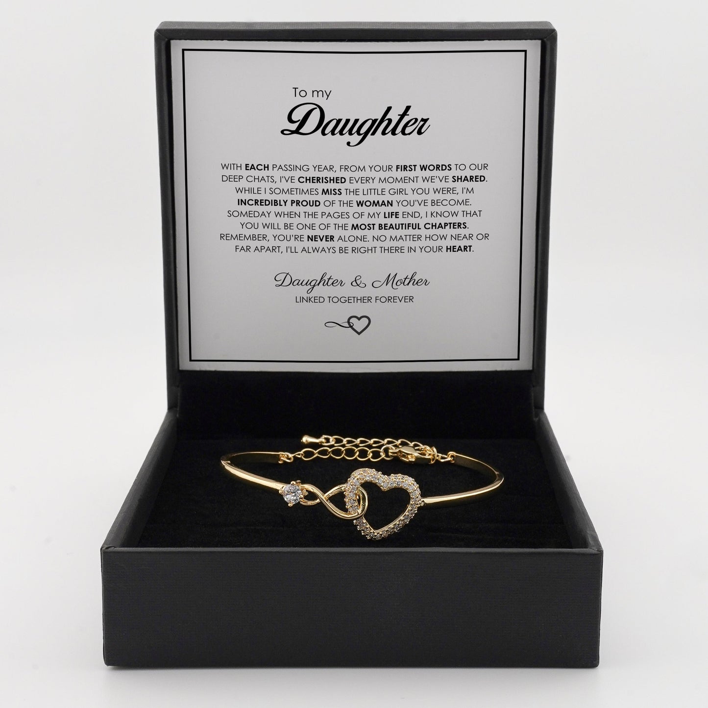 "To My Daughter" Forever Connected Bracelet