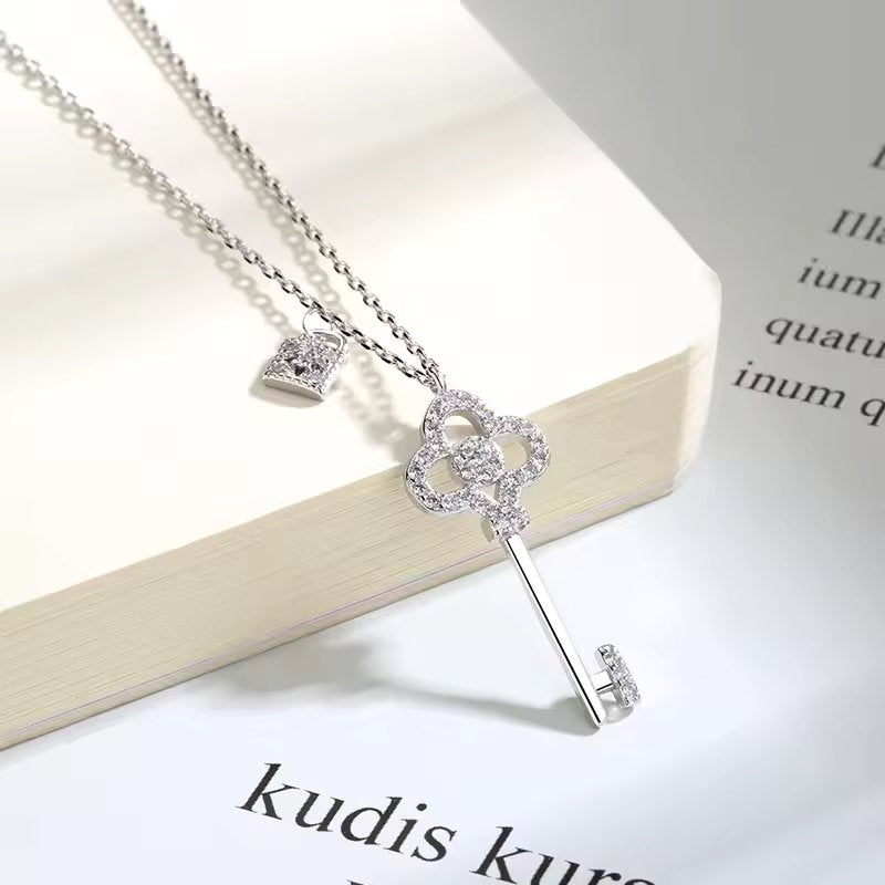 Conjunto de regalo con collar "Tienes la llave de mi corazón"