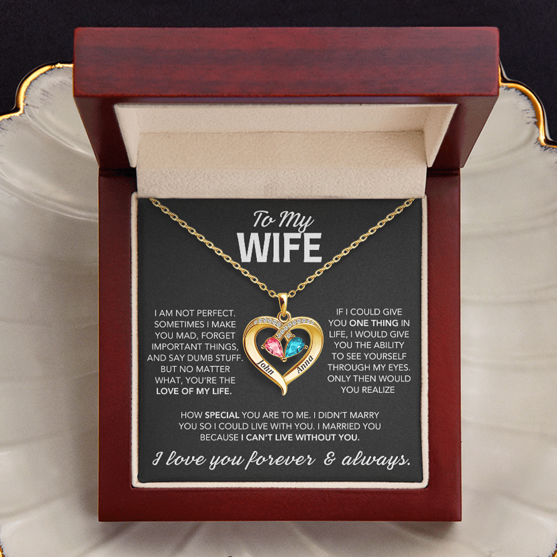 Here's what you give her.