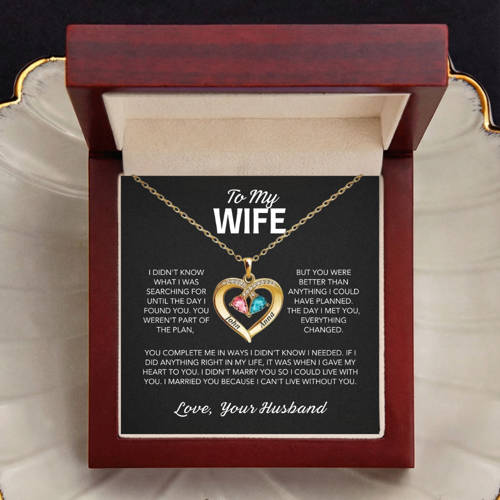 Forever Yours – Birthstone Heart Necklace