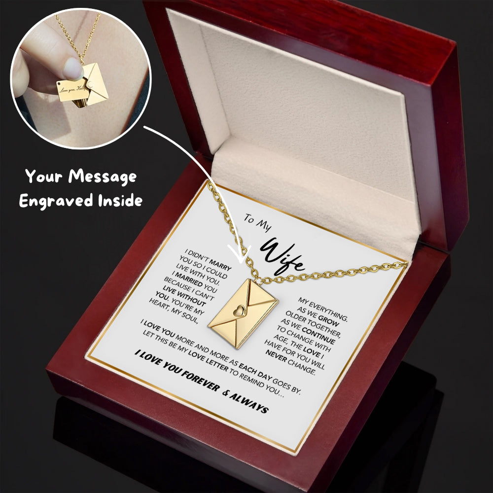 Collar personalizado con carta de amor y caja LED de primera calidad