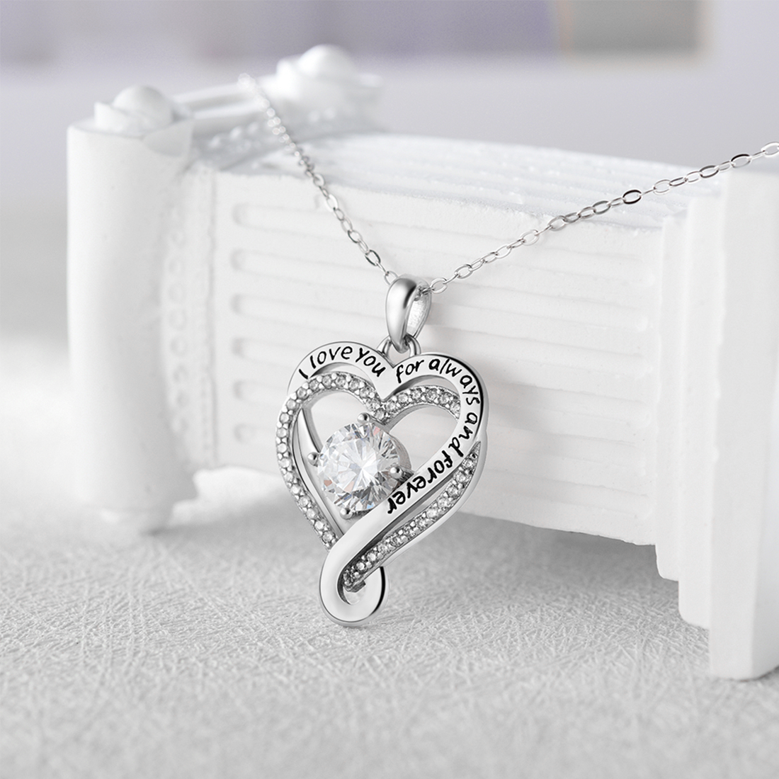 "To My Wife" Infinity Heart Necklace