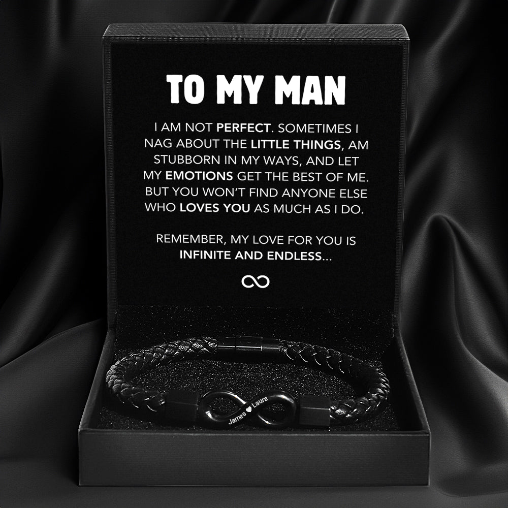 Juego de regalo de pulsera personalizada Infinite Love 