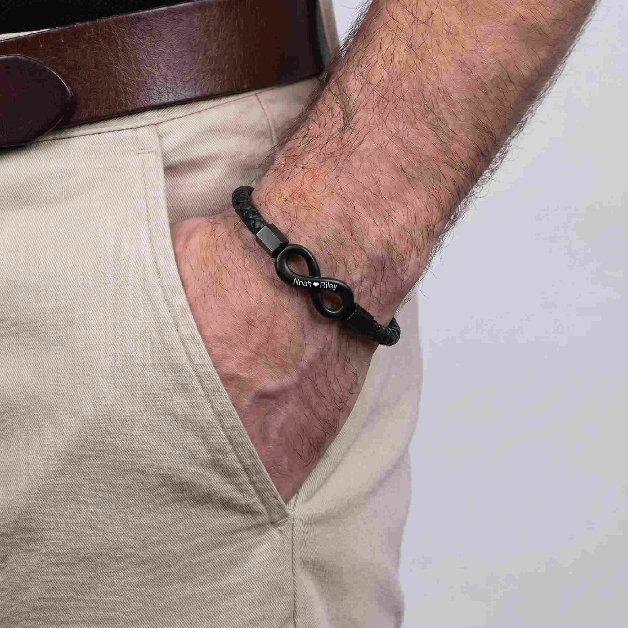 "To My Husband" - Infinity Personalized Bracelet