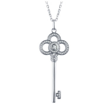 Conjunto de regalo con collar "Tienes la llave de mi corazón"