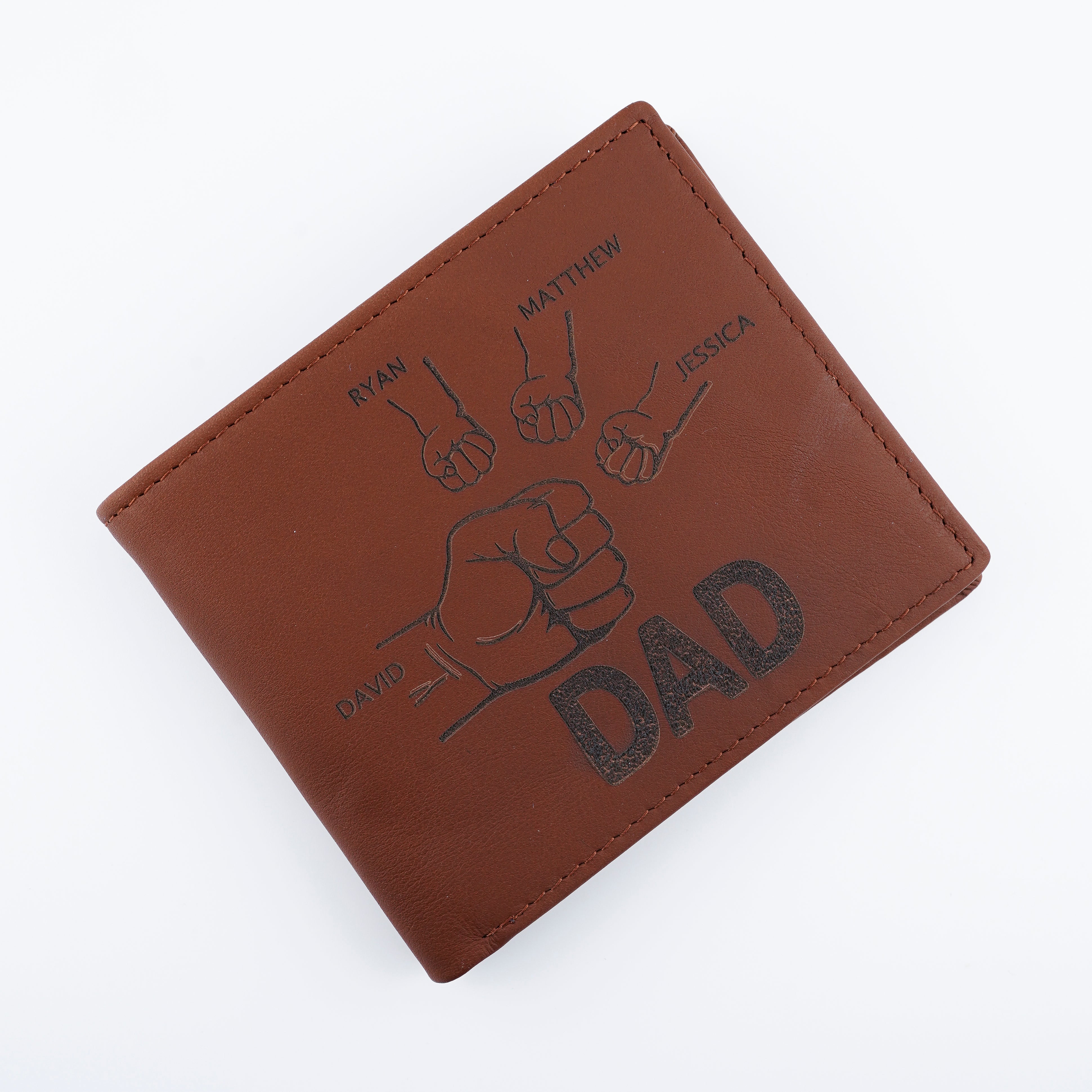 Billetera con forma de puño para papá 