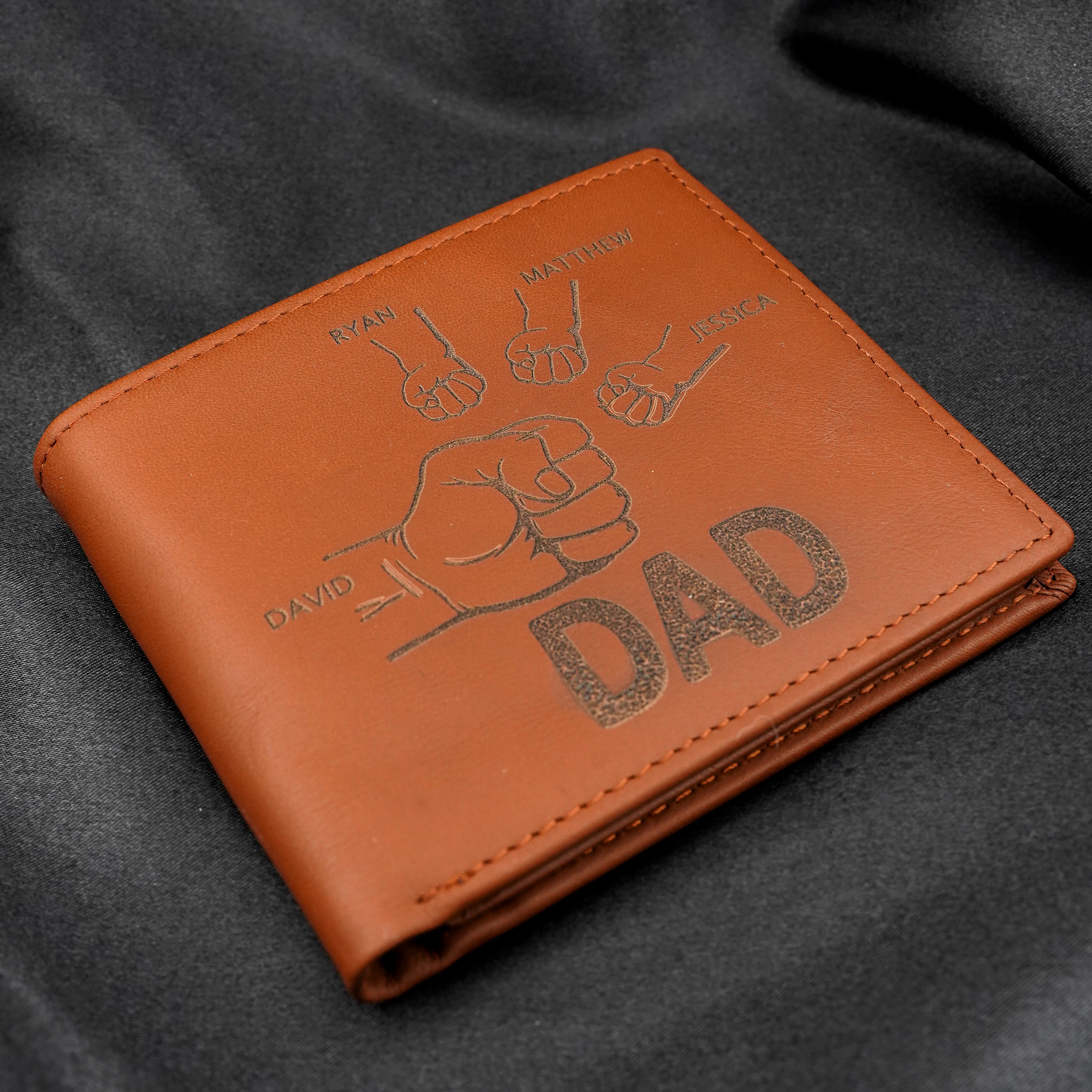 Billetera con forma de puño para papá 
